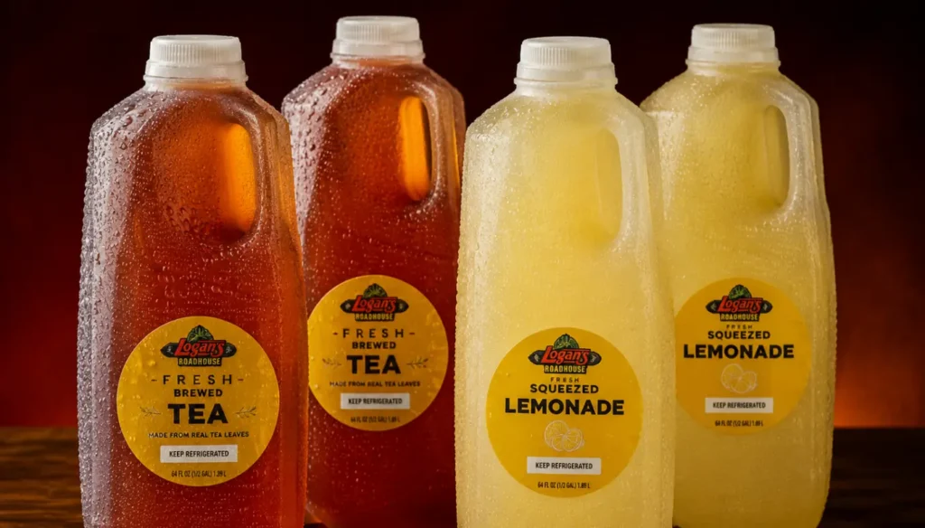 Drinks Menu Texas Roadhouse Gallon of Iced Tea or Lemonade