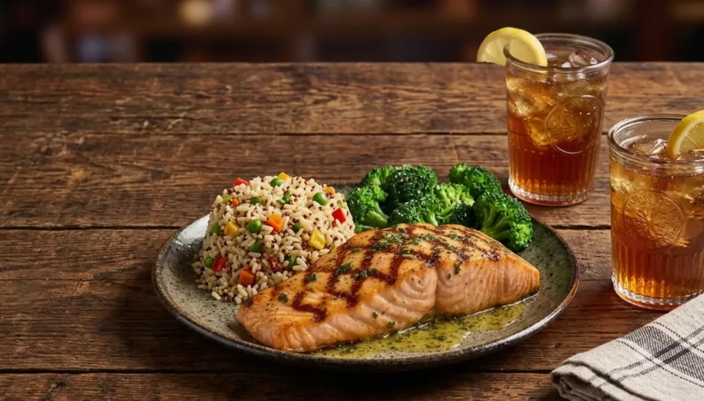 Takeout Menu Grilled Salmon
