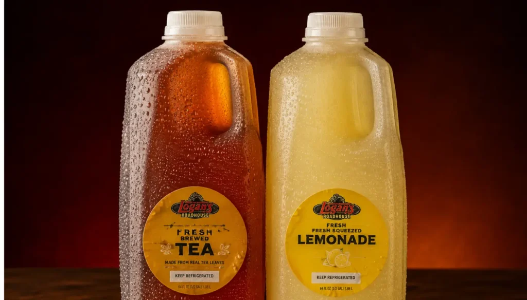 Drinks Menu Texas Roadhouse Half Gallon of iced tea or lemonade