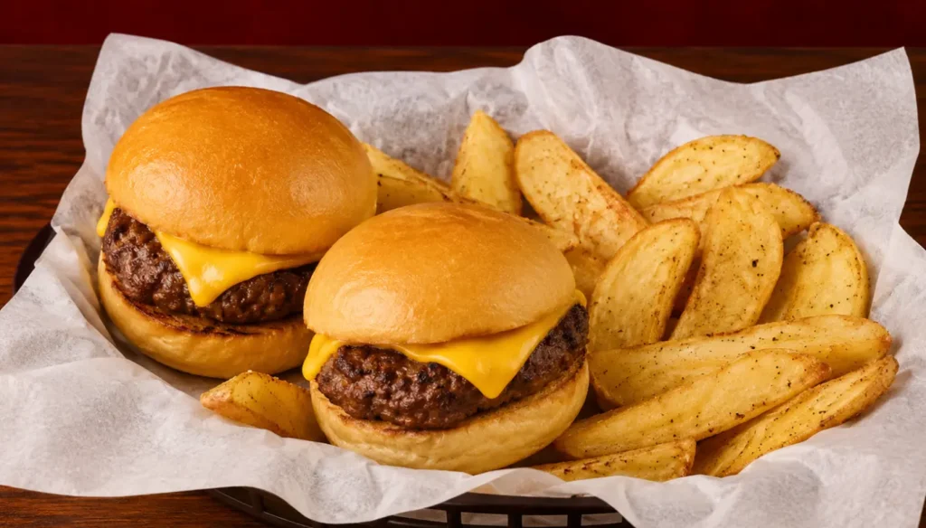 Takeout Menu Mini-Cheeseburgers