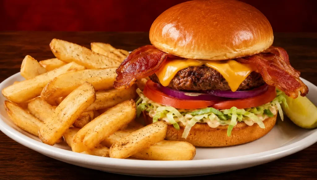 Lunch Specials Menu Bacon Cheeseburger