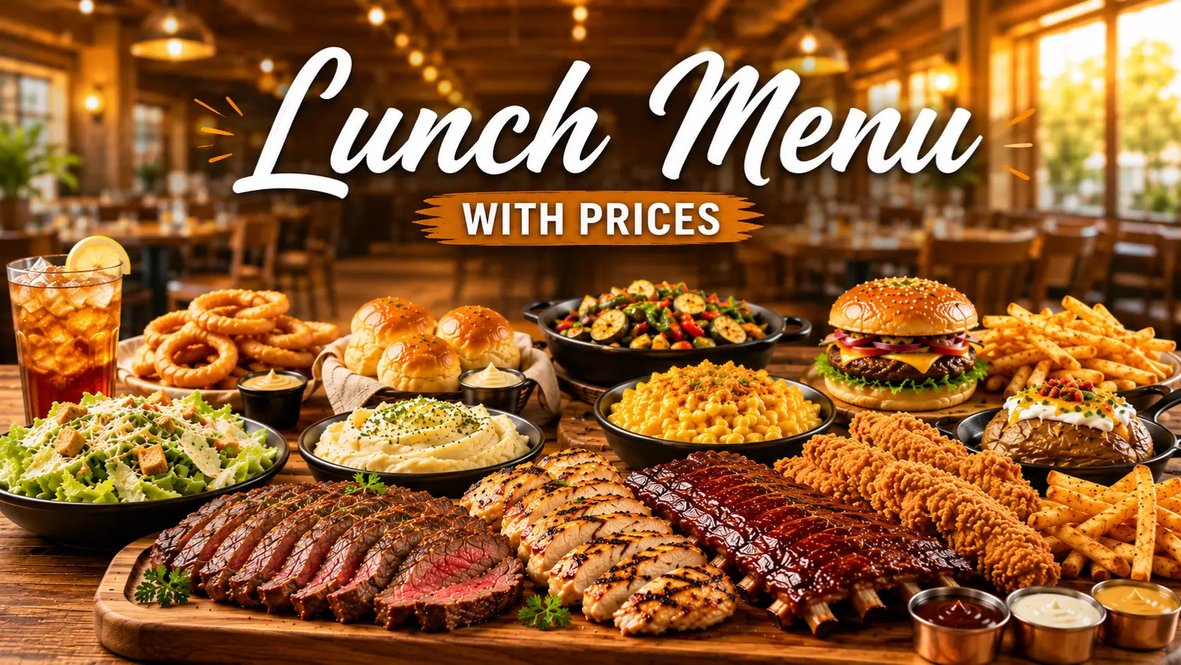 Lunch Specials Menu Lunch Menu with prices