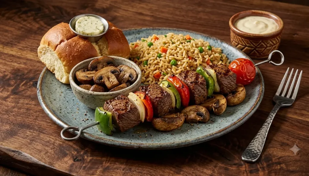 Lunch Specials Menu Steak Kabob