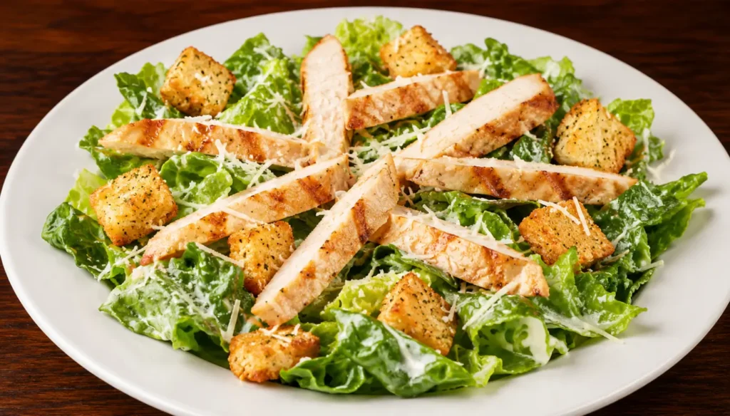 Early Dine Menu Chicken Caesar Salad