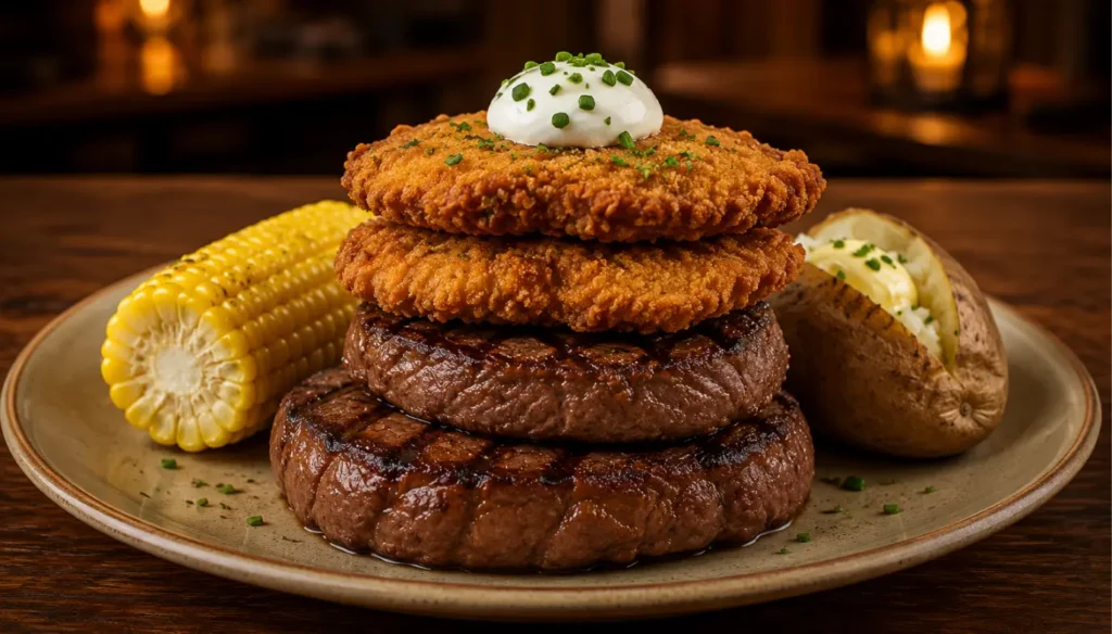 Early Dine Menu Chicken Critters & Sirloin 6oz